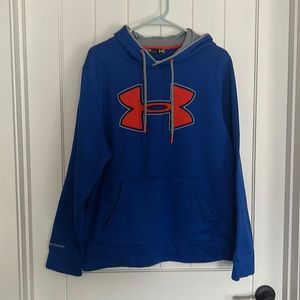 Blue and orange Under Armour sweatshirt